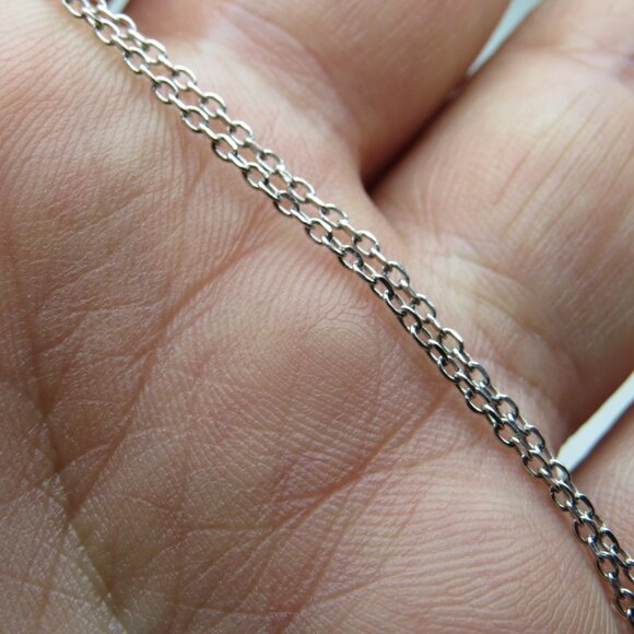 *925 Sterling Silver Chain Necklace - Picture 1 of 4